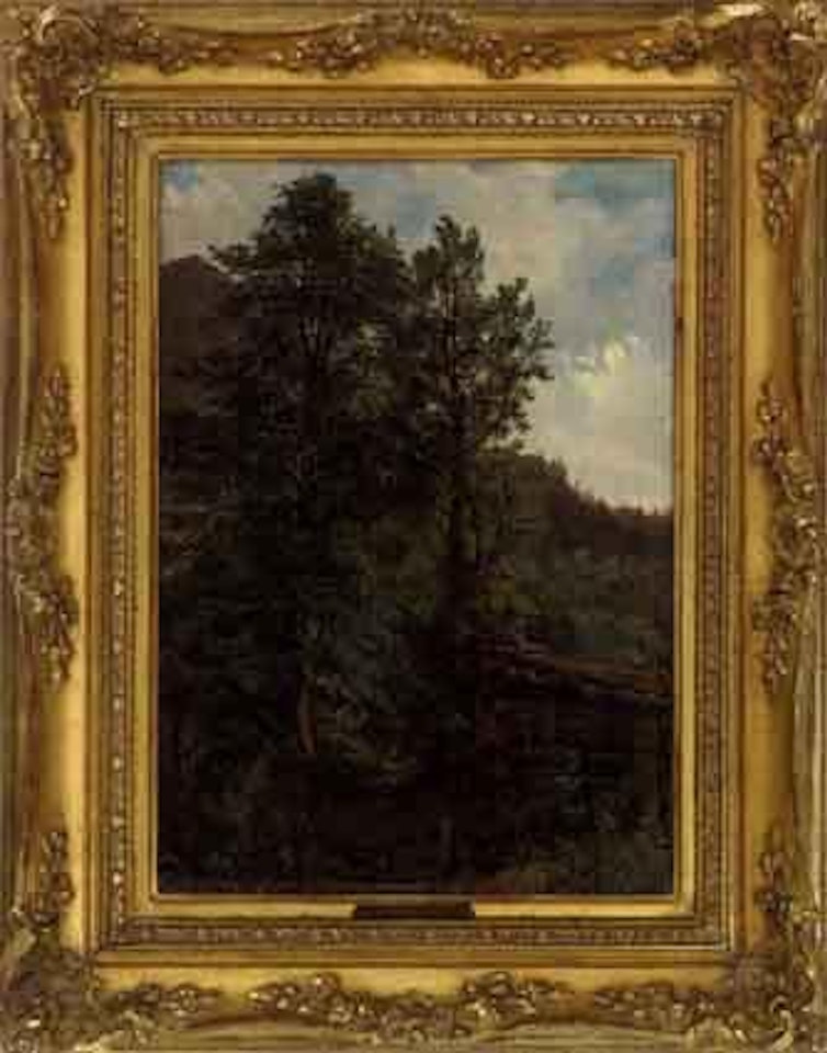 Cabane dans un bois by Alexandre Calame