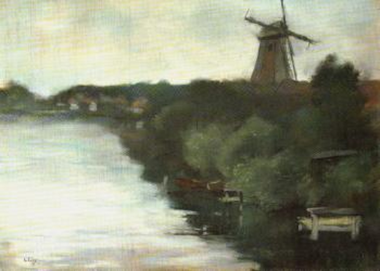 Dutch landscape by Lesser Ury