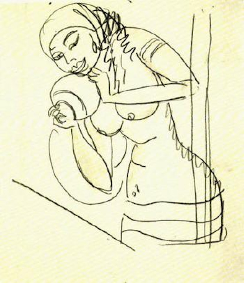 Waitress with jug by Ernst Ludwig Kirchner