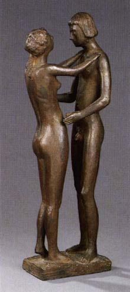 Naked lovers by Gerhard Marcks