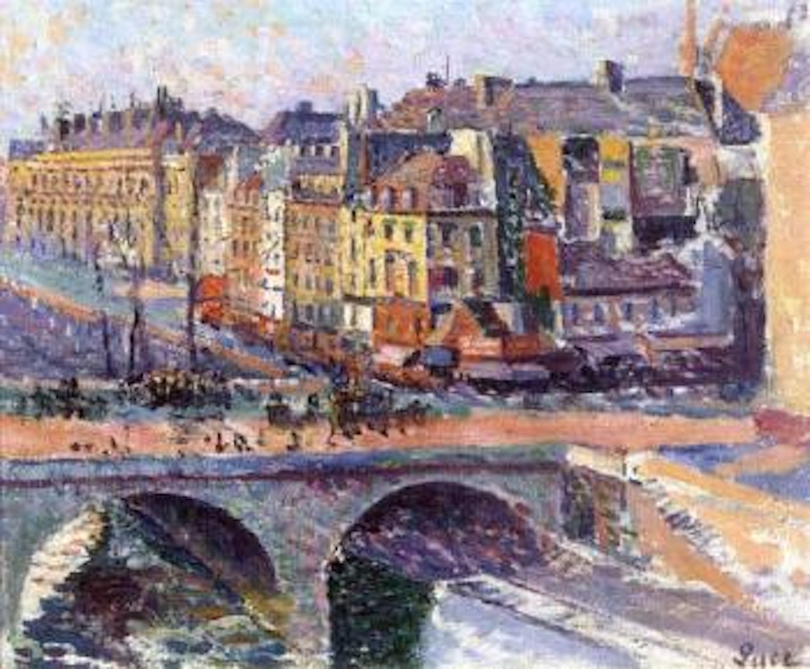 Le quai vue d'Ile St Louis by Maximilien Luce
