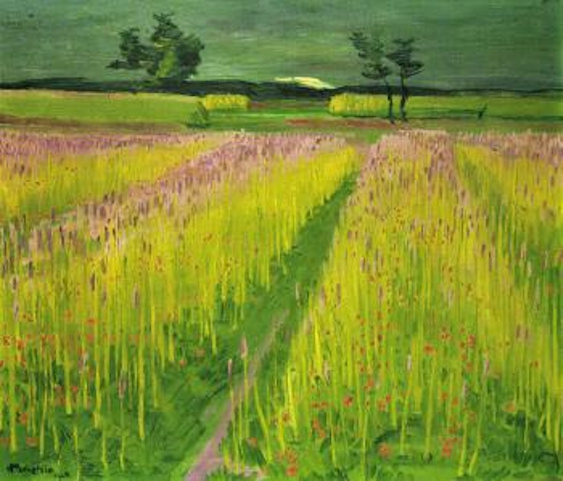 Cornfield in bloom by Max Pechstein