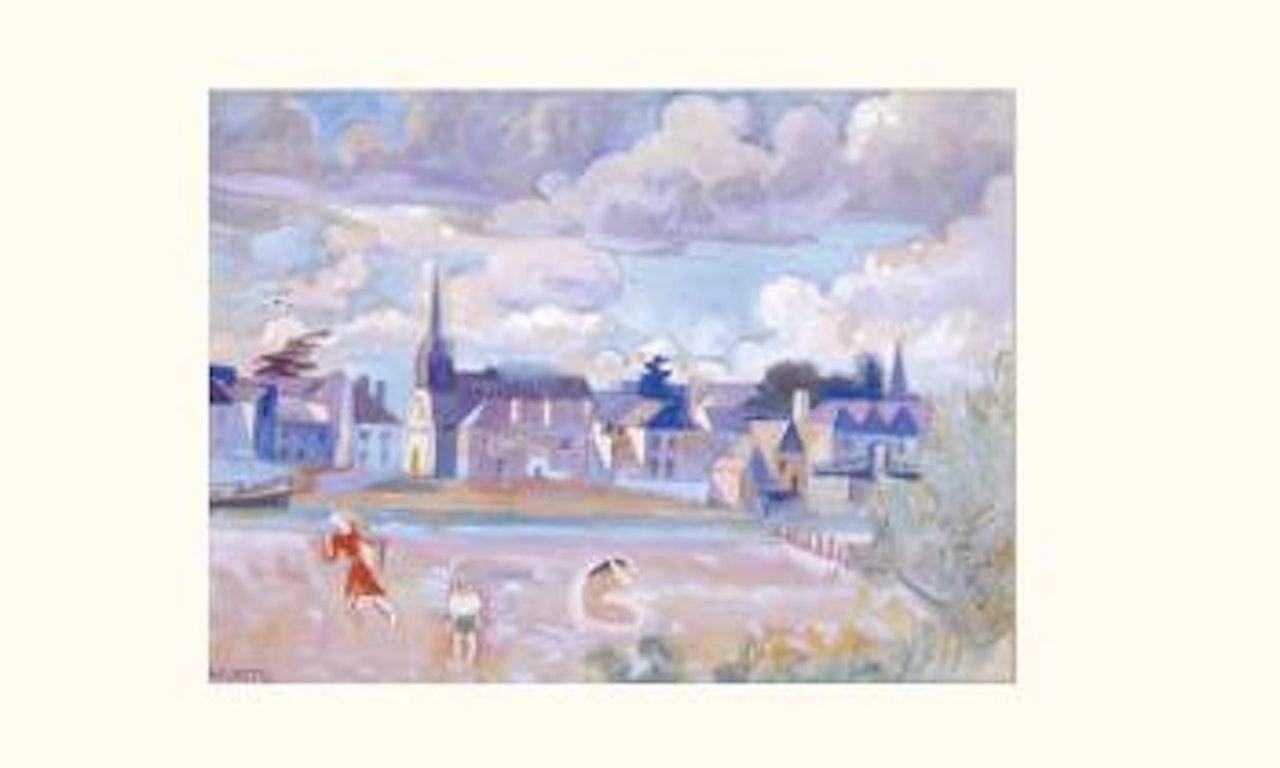 Plage au bord de la riviere by André Lhote