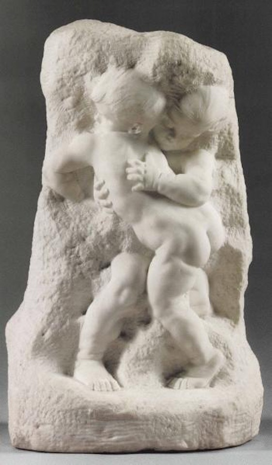 Two children by Alfred Boucher