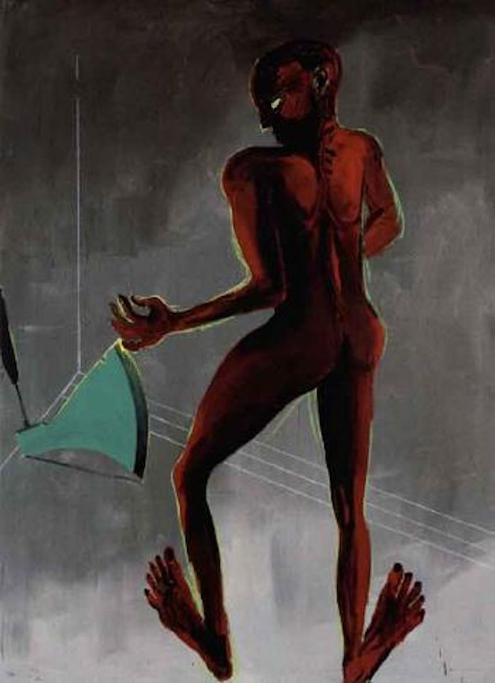 Man and axe by Rainer Fetting