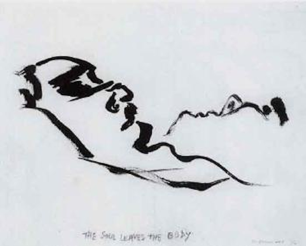 The soul leaves the body by Marlene Dumas