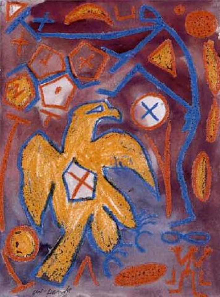 Above the eagle II by A.R. Penck