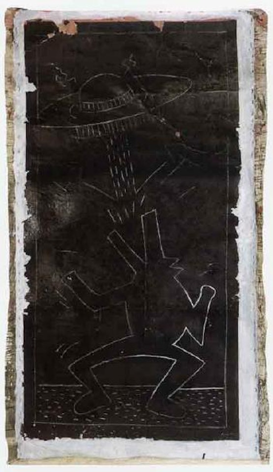 Subway dancer - barking dog by Keith Haring