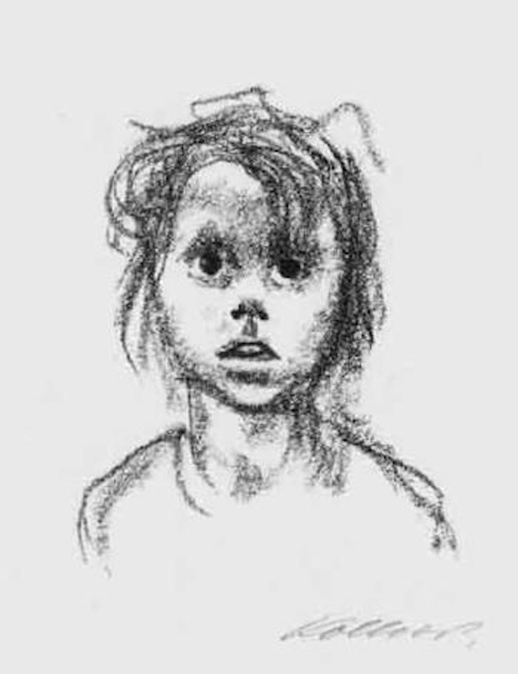 Child's head by Kathe Kollwitz
