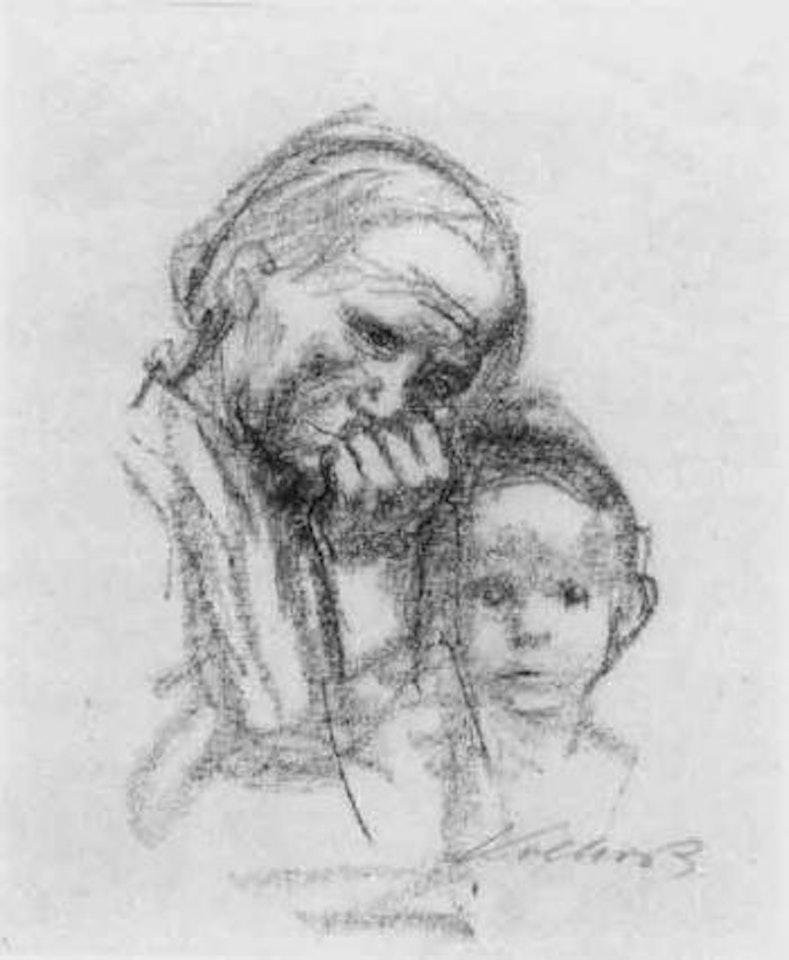 Mother and child by Kathe Kollwitz
