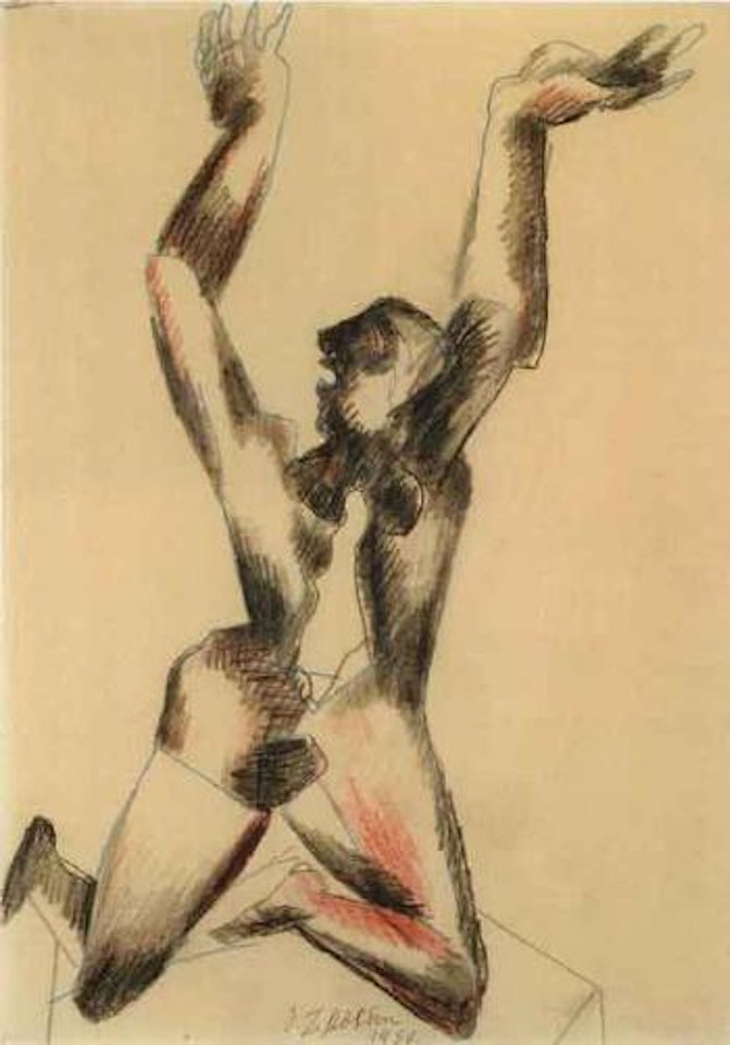 Study for 'La ville detruite' by Ossip Zadkine