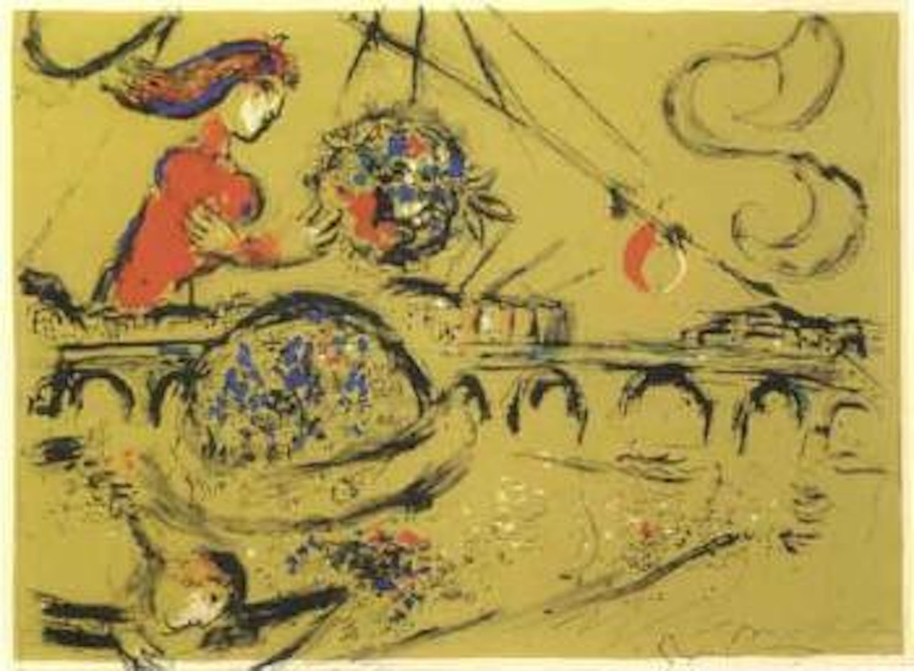Ile Saint-Louis by Marc Chagall