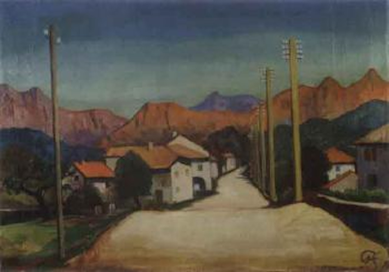 The road to Bellinzona by Karl Hofer