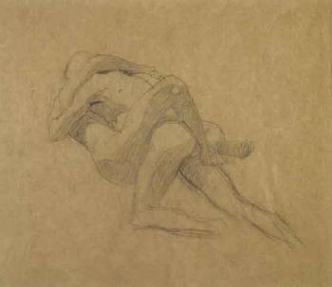 Couple embracing by Gustav Klimt