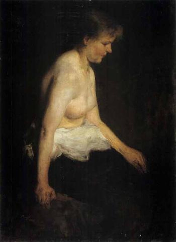 Female half nude by Max Slevogt