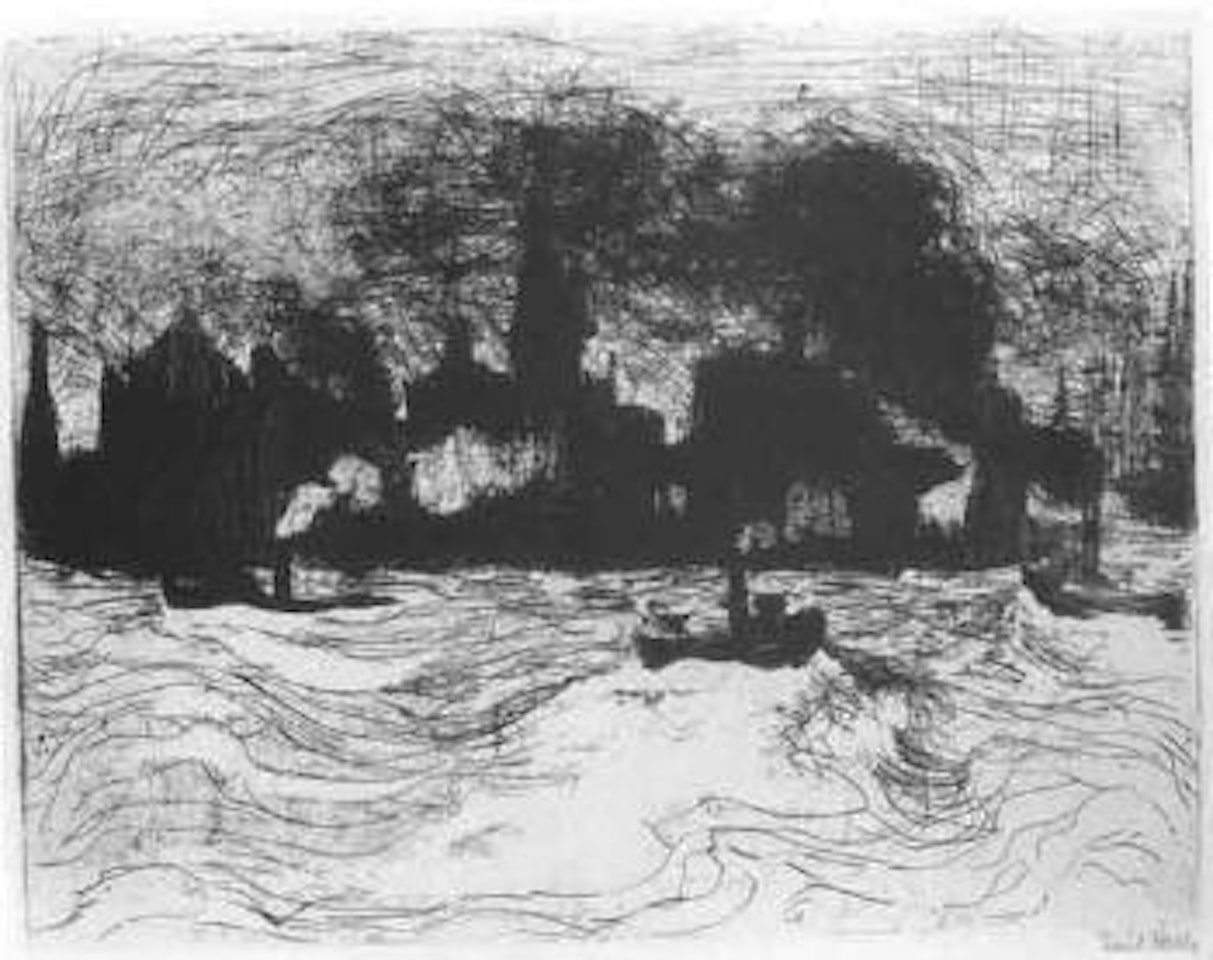 Hamburg Harbour by Emil Nolde