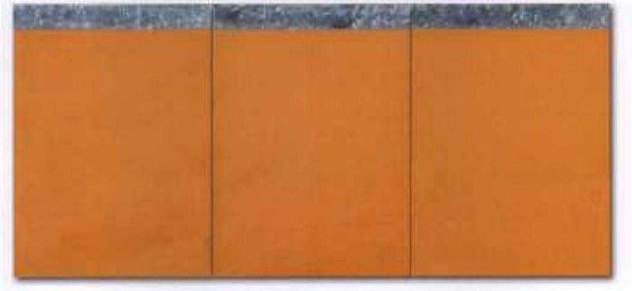 Composition in orange by Günther Förg