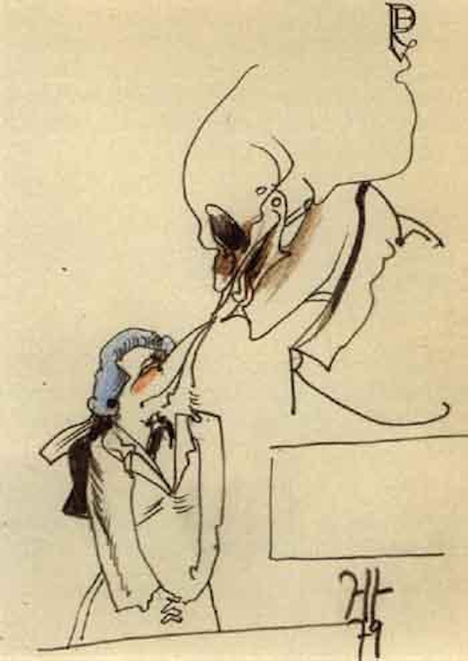 Figural composition by Horst Janssen