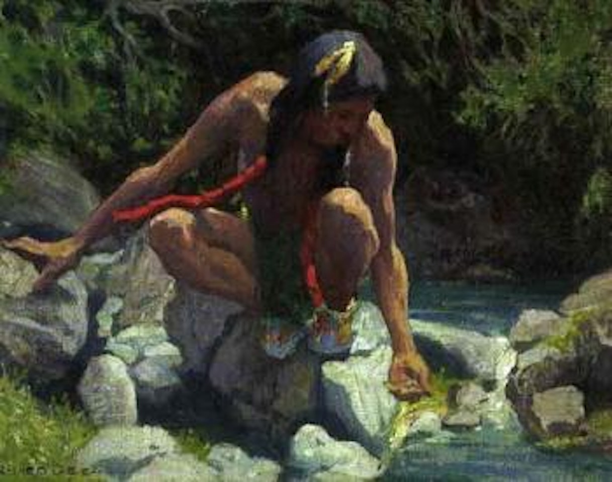 Drinking by E. Irving Couse