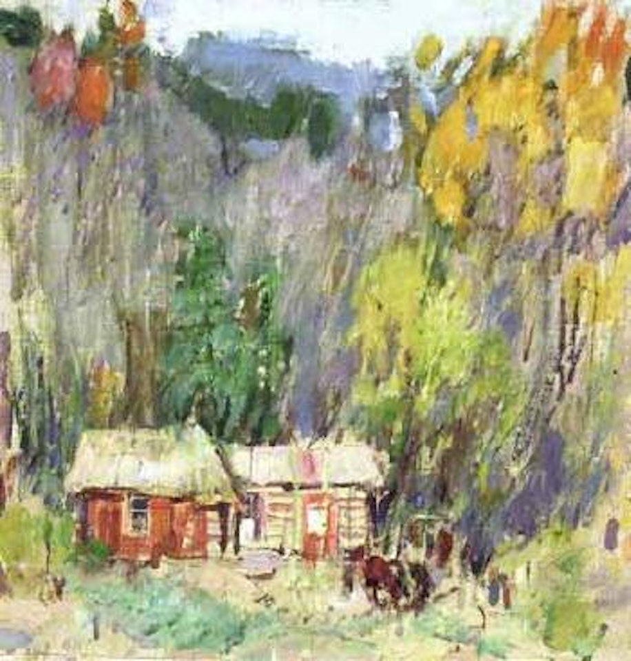 House in the forest by Leon Gaspard