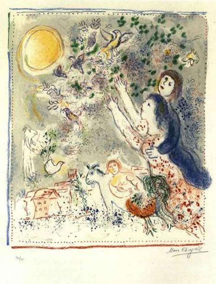 La chasse a l'oiseau bleu by Marc Chagall