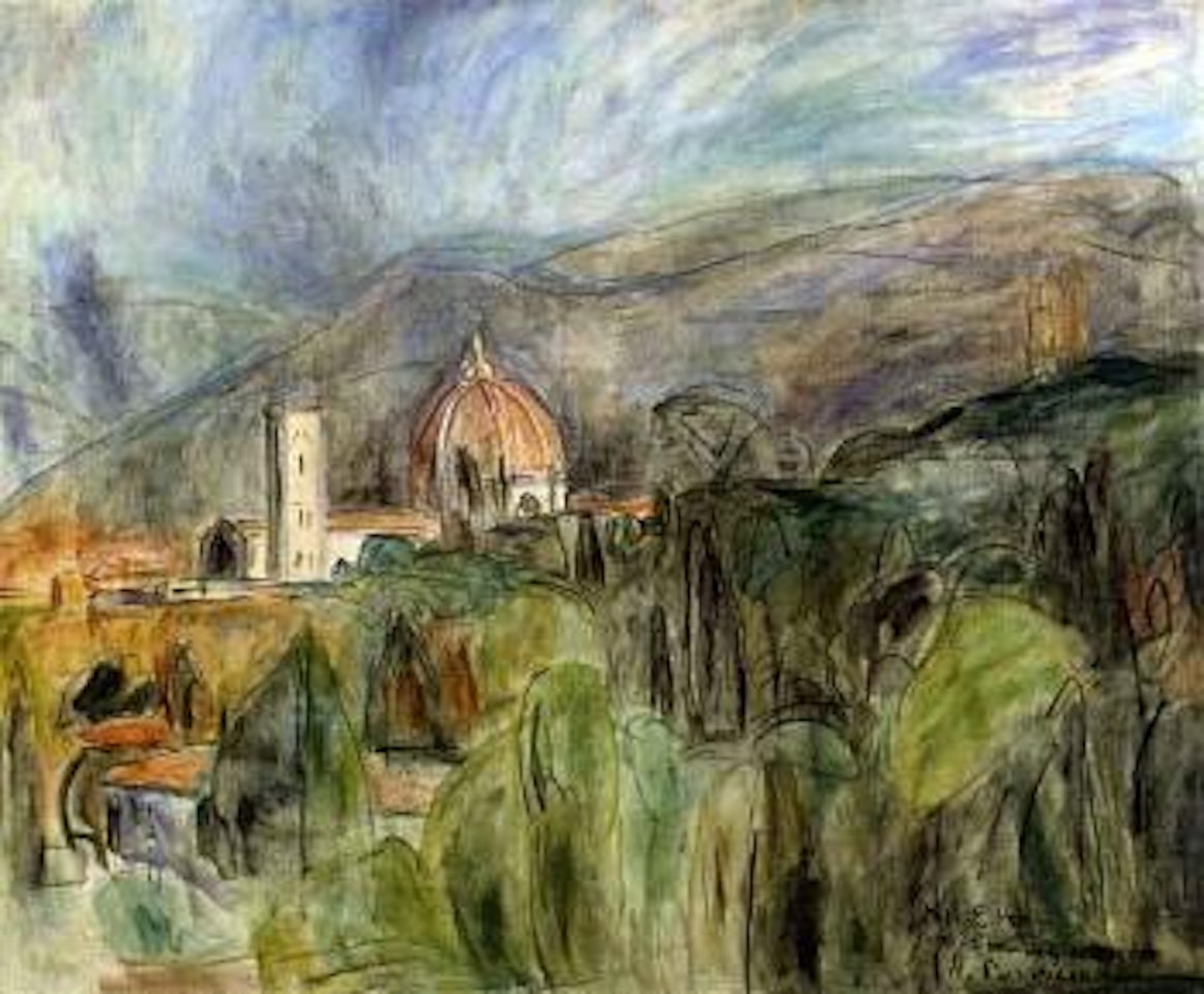 View of Florence by Hans Purrmann