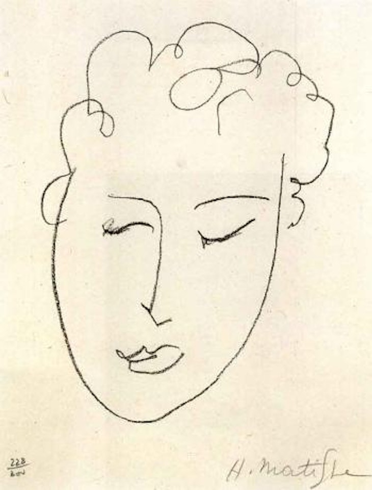 Jules Romains, pierre levees by Henri Matisse