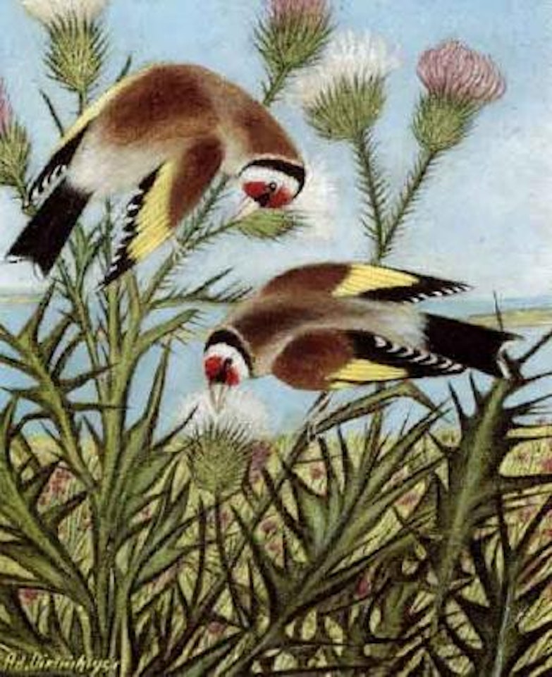 Goldfinches by Adolf Dietrich