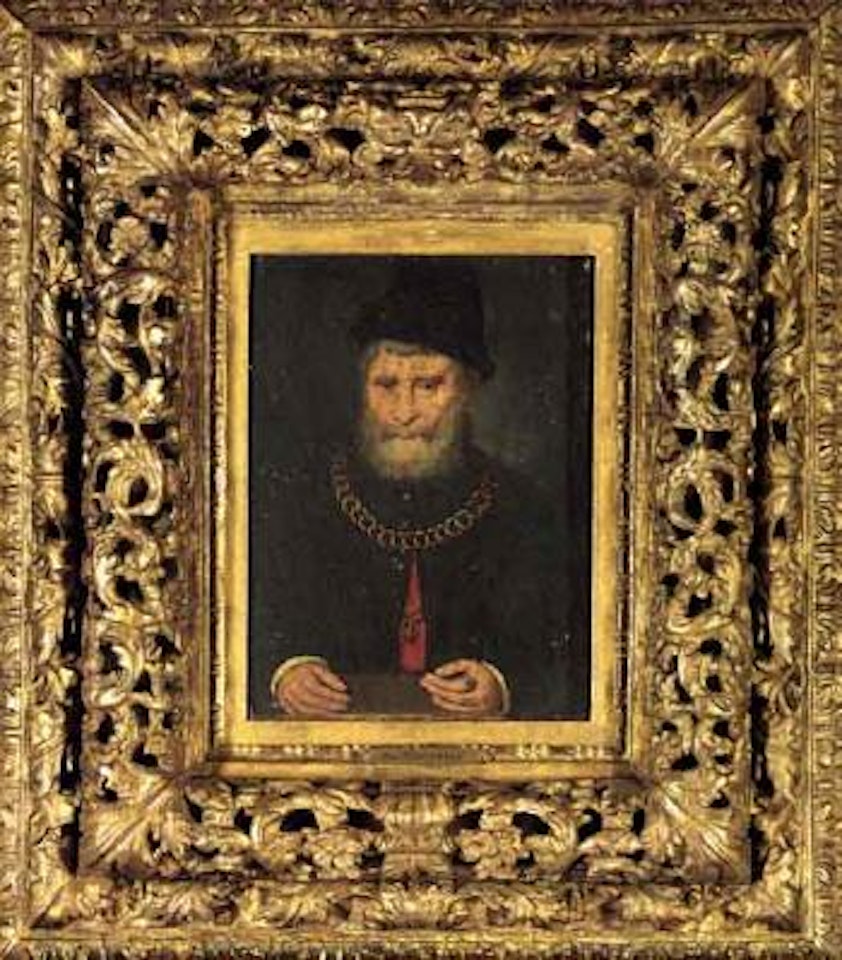 Portrait of a gentleman, wearing chains of office and black coat by French School