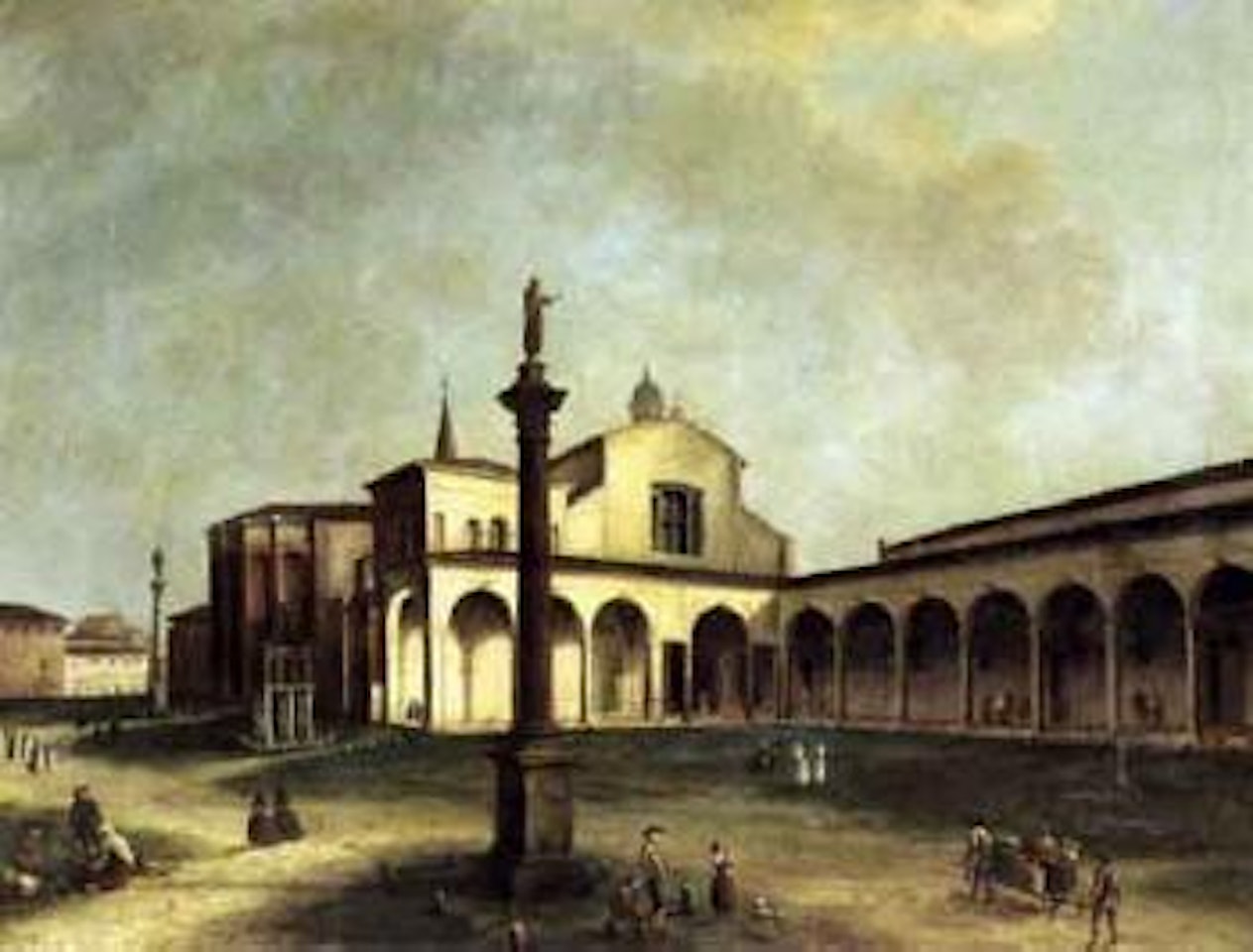 Bologna, view of the west front of San Domenico by BOLOGNESE SCHOOL