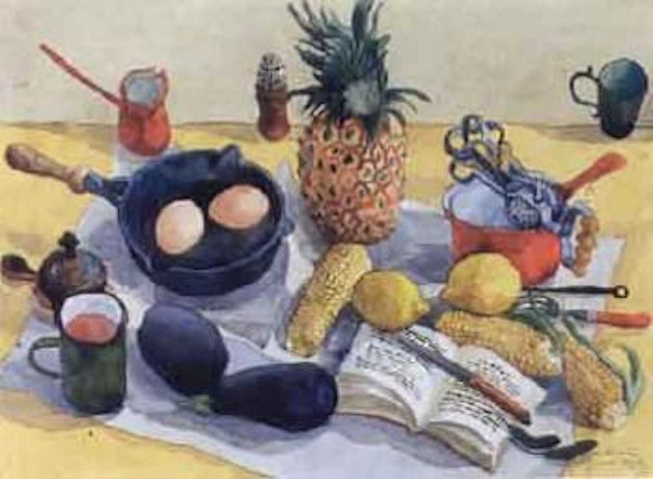 In the kitchen by Donald Stuart Leslie Friend