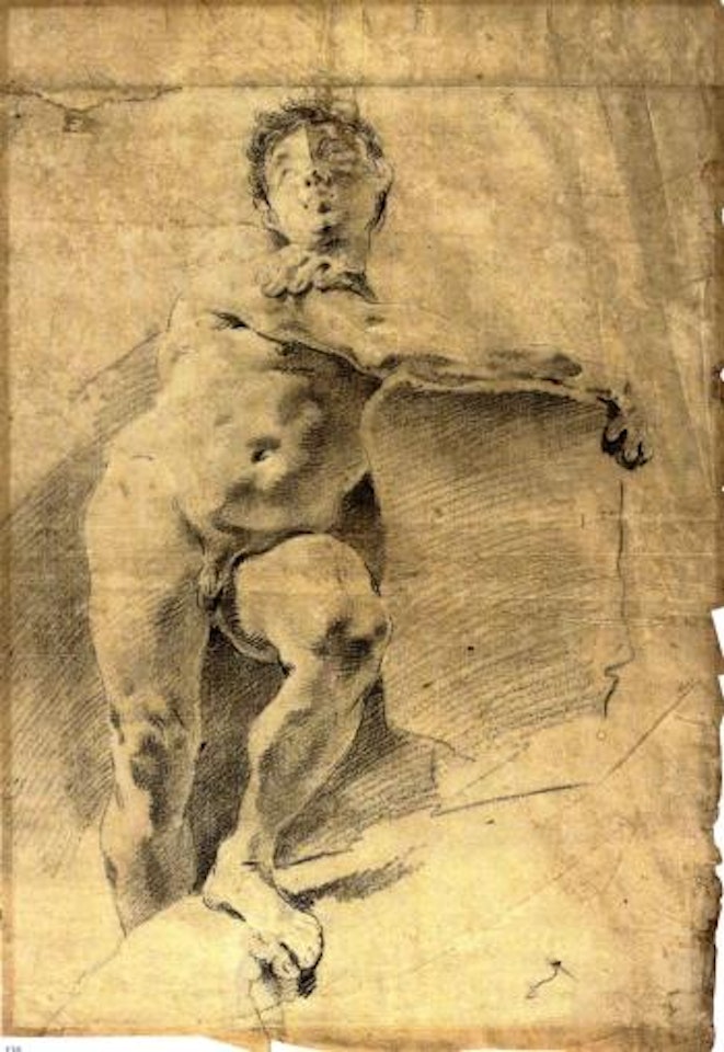 Male nude by Giovanni Battista Tiepolo
