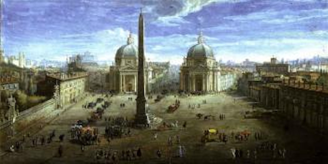View of the Piazza Del Popolo by Gaspar van Wittel