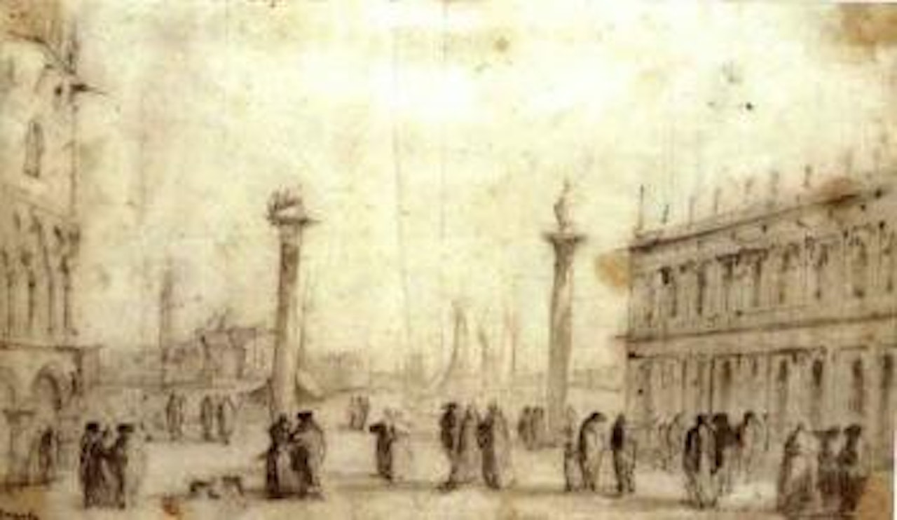 View of the Piazzetta by Francesco Guardi