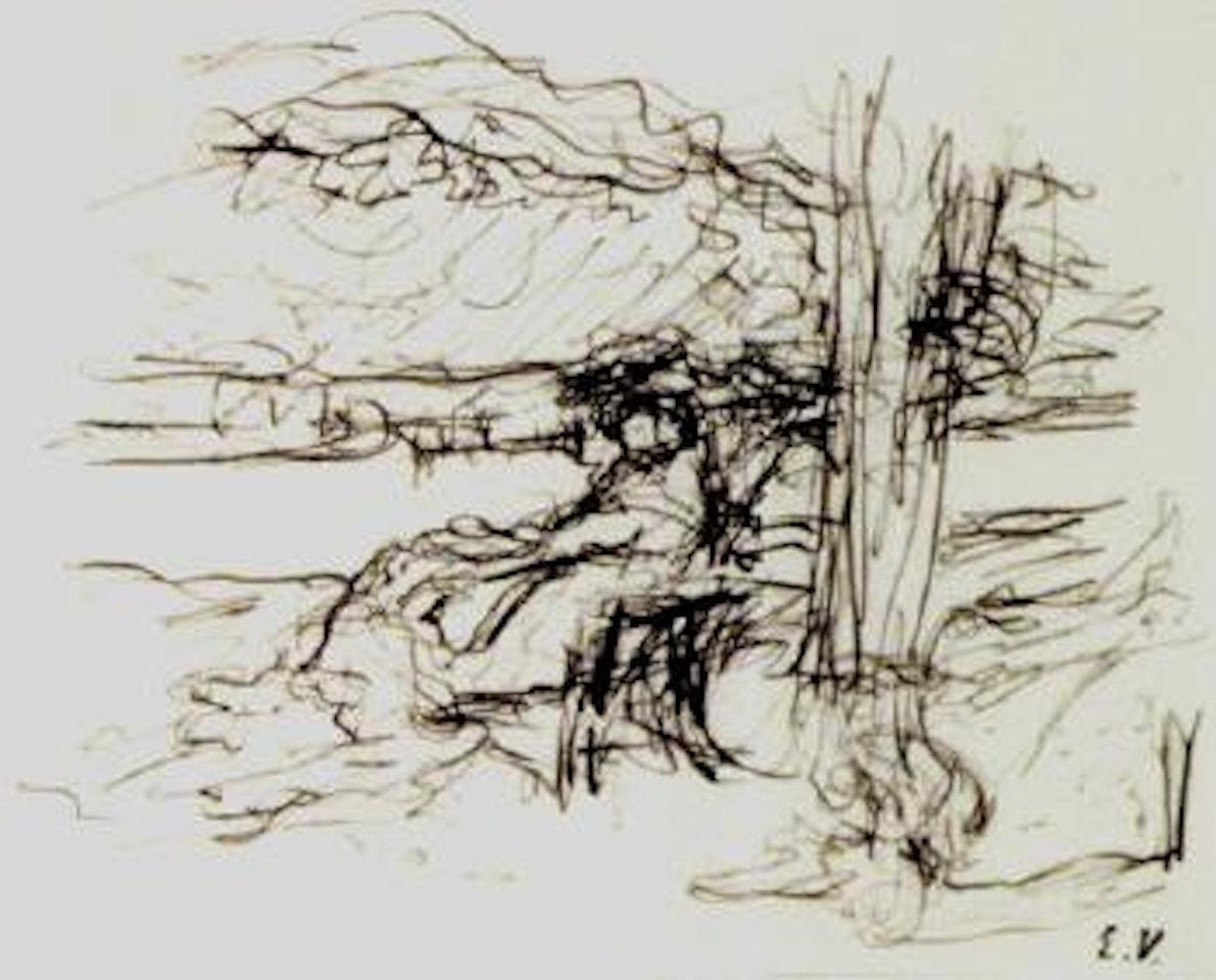 Lucy Hessel in a field at Amfreville by Édouard Vuillard
