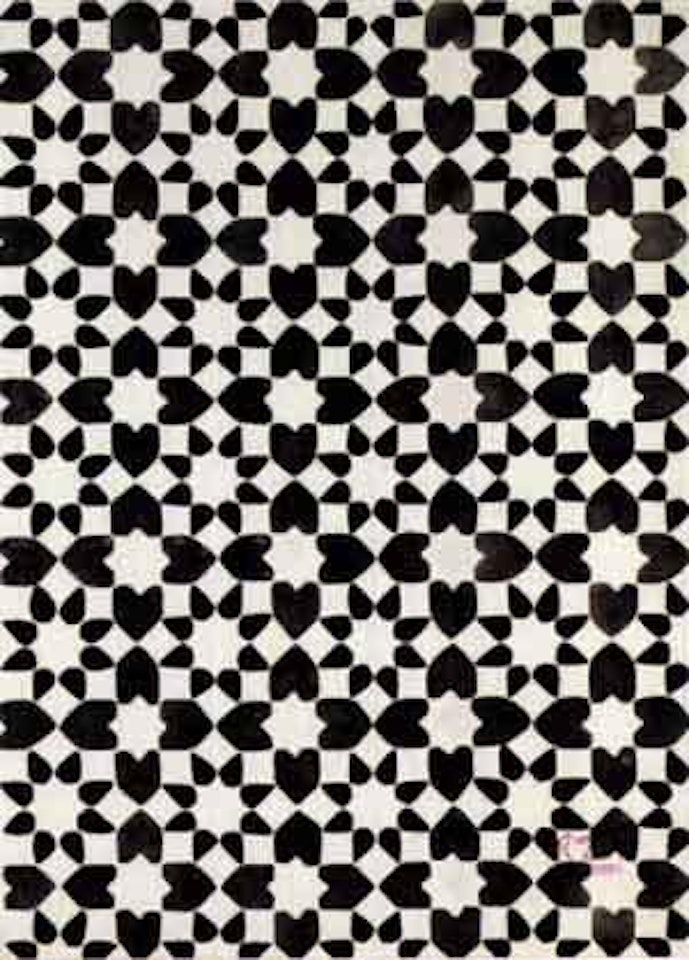 Rosaces noires, fond blanc by Raoul Dufy