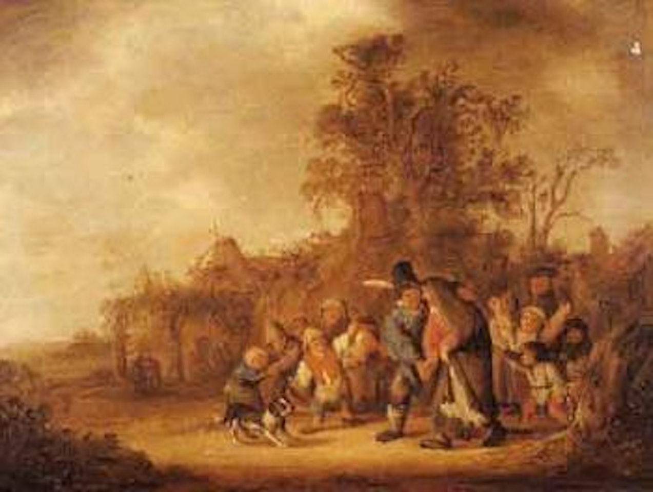 Gueux a l'entree d'un village by Joost Cornelisz Droochsloot