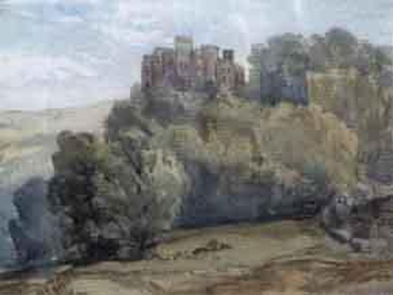 Dunster Castle, Somerset by William Callow