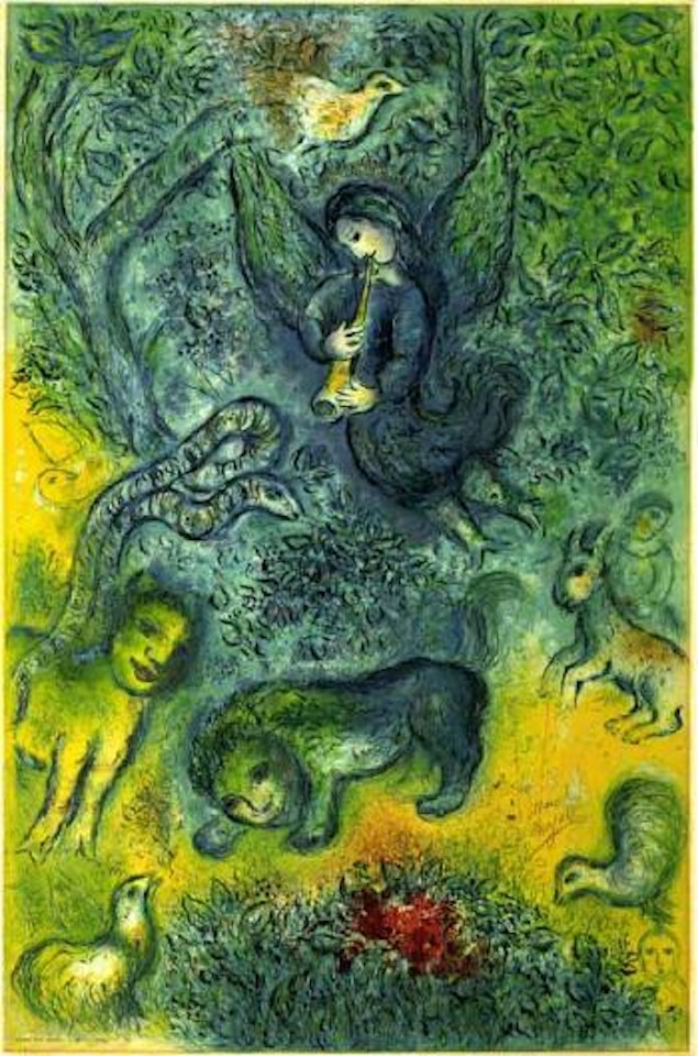 The magic flute by Marc Chagall