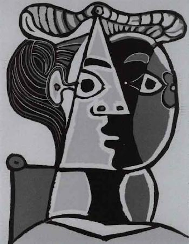 Femme assise au chignon by Pablo Picasso