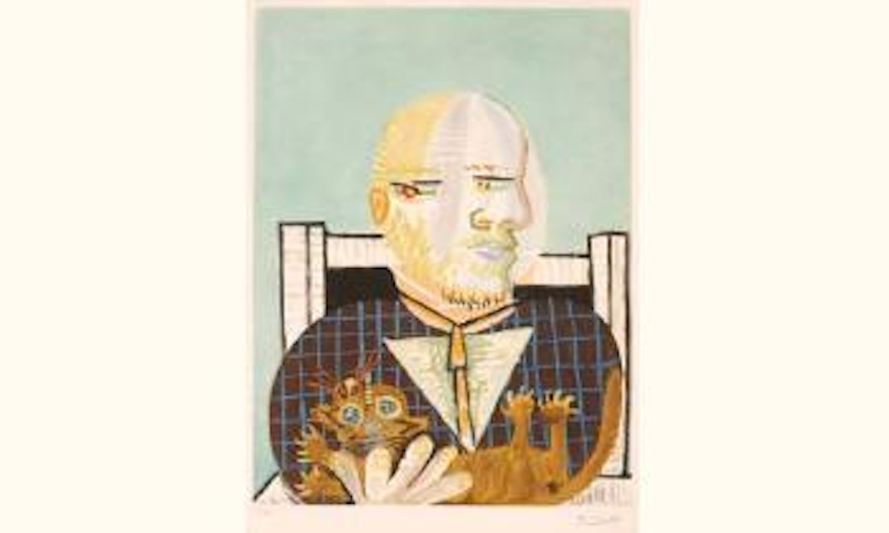 Vollard et son chat by Pablo Picasso