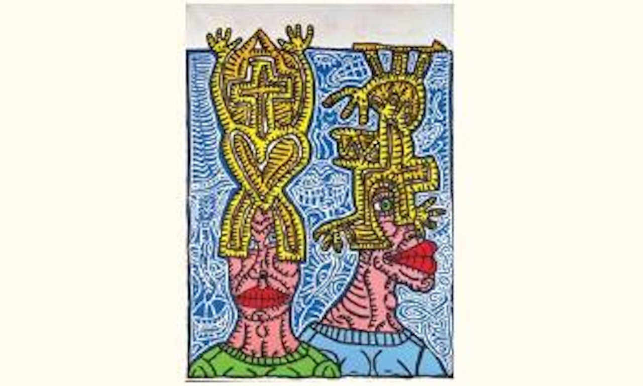 Sculptures pour tetes by Robert Combas