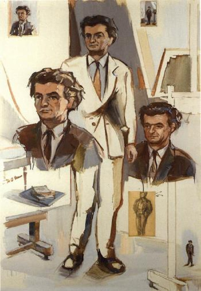 Portrait d'Yves Bonnefoy by Jean Hélion