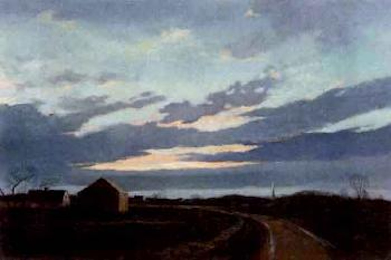 Spring sunset by Eric Sloane