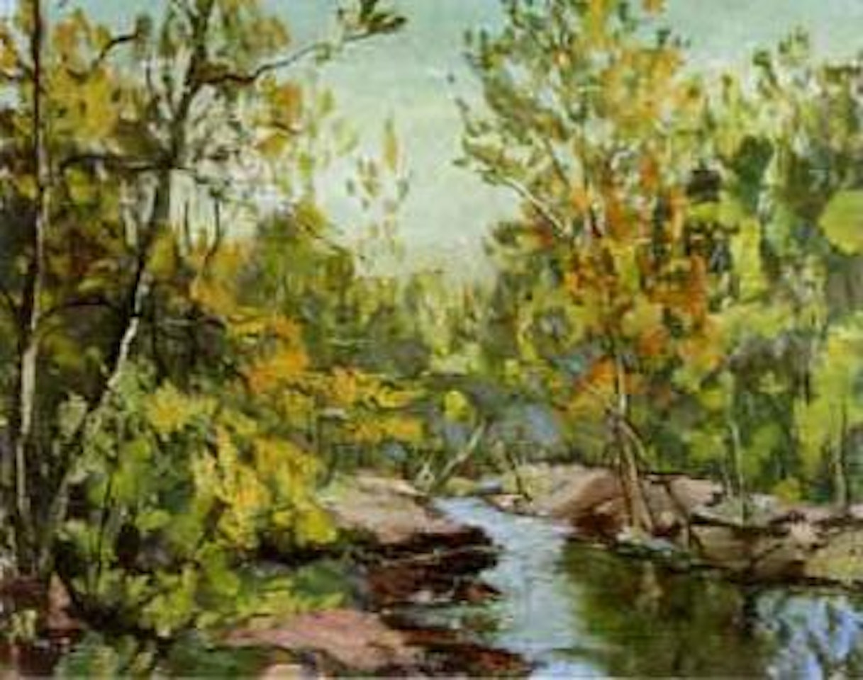River landscape by Walter Emerson Baum