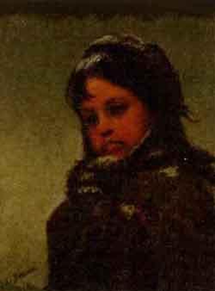Child in the snow by John George Brown