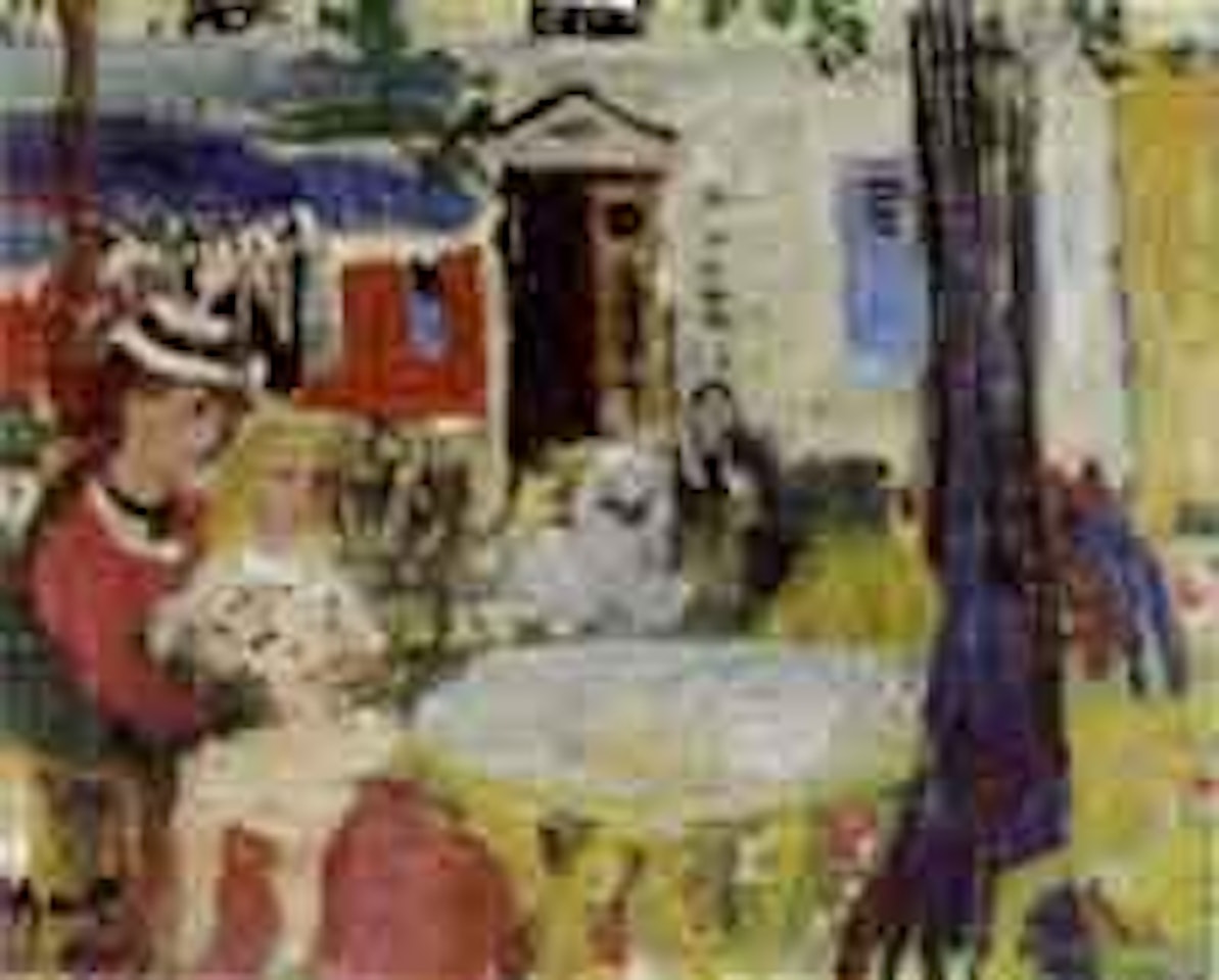 La Place du Theatre a Montmarte, Paris by François Gall