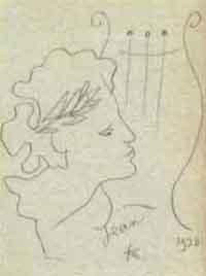 Head of Orpheus. Cantate by Jean Cocteau