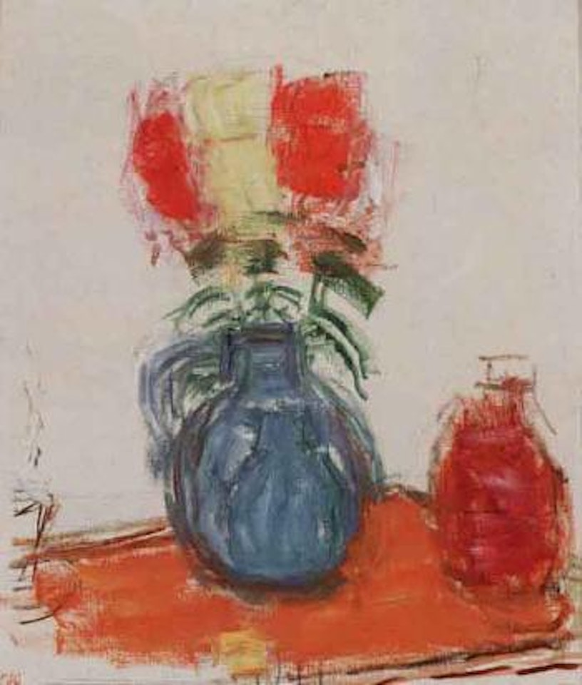Still life of vases and bouquet by Carl Kylberg