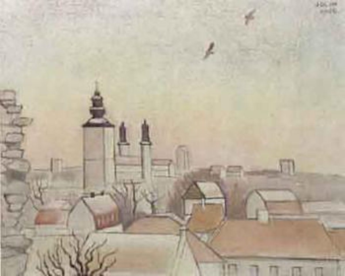 View of Visby and the Cathedral by Einar Jolin